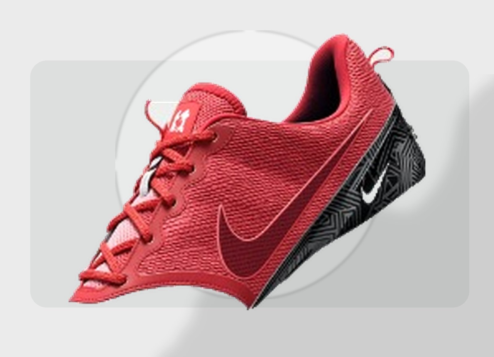 Red performance sneaker